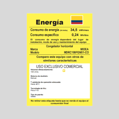 Congelador Dual MIDEA 198Lts MDRC-199FG Blanco