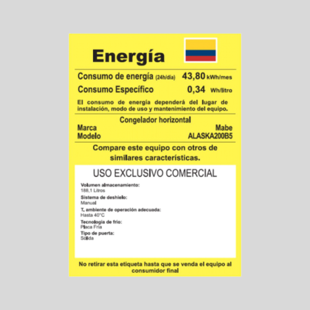 Congelador Horizontal MABE Dual 137 Litros ALASKA-145B5 Blanco Congelador Horizontal MABE Dual 137 Litros ALASKA-145B5 Blanco