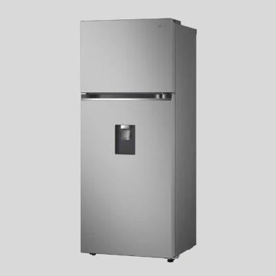 Nevera LG Congelador Superior Door Cooling 394 Litros VT-40KGYX Platinum Silver