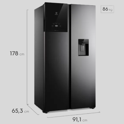 Nevecón Electrolux NoFrost 522L Inverter AutoSense Negro ERS-53F3C5CB