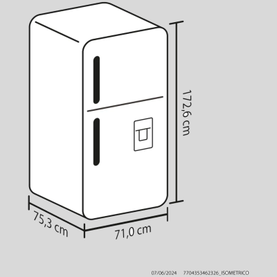 Nevera Haceb No Frost 404 Lts. Brutos Inverter Titanio NEV ALC 404 SE DA ME TI INV  N-404I-METI