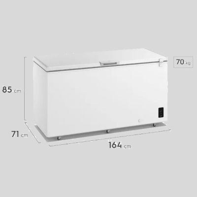 Congelador Horizontal ELECTROLUX 496 Litros Dual Inverter EFH50S3C5AW Blanco