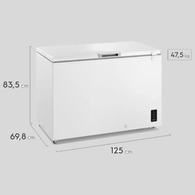 Congelador Horizontal ELECTROLUX Dual Inverter 366 Litros EFH-38S3C5AW Blanco