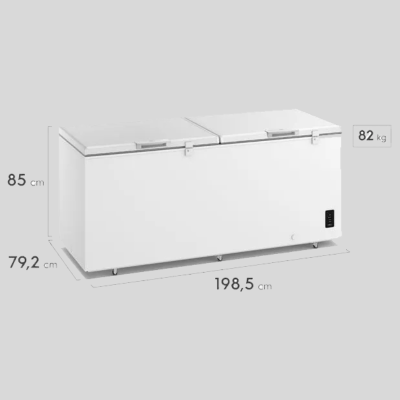 Congelador Horizontal ELECTROLUX Dual Inverter 724 Litros EFH-70S3C5AW Blanco