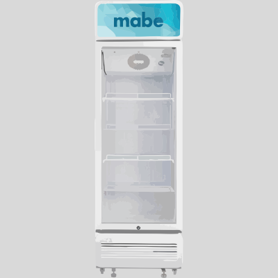 Vitrina MABE No Frost Una Puerta 416 Litros ALASKA-VIT416CEG Blanca