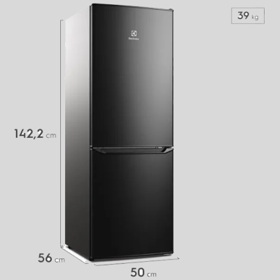 Nevera ELECTROLUX Frost Congelador Inferior 173 Litros ERB163HB Negro
